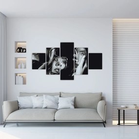 Obraz - Spojrzenie w lustro (125x70 cm)