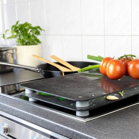 Szklane płyty ochronne na kuchenkę ROSEMARY, 2 sztuki