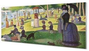 Obraz na szkle Niedzielne popołudnie na wyspie Grande Jatte - Georges Seurat