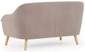 Beżowa 2-osobowa sofa CORANTI VELVET