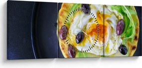 Obraz zdrowego naleśnika (z zegarem) (90x30 cm)