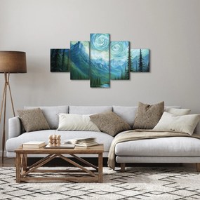 Obraz - Krajobraz z nutą Van Gogha (125x70 cm)