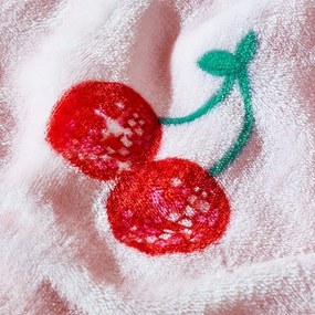 Różowy koc z mikropluszu 200x240 cm Disco Cherries – Catherine Lansfield