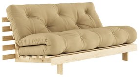 Żółta rozkładana sofa 160 cm Roots – Karup Design