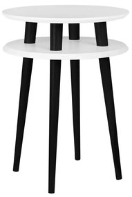 Stolik kawowy UFO HIGH 45x45 biały/czarny RAGABA