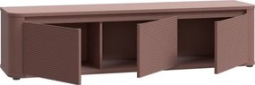 Trzydrzwiowa szafka RTV Breathtaker 170 cm, kolor terakota