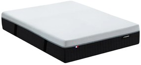 Materac 160 x 200 cm hybrydowy ognioodporny z 9-strefowymi sprężynami kieszeniowymi, pamięcią kształtu i lateksem grub. 28 cm - SLOMAS marki YSMÉE