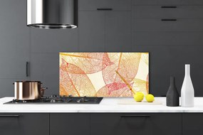 Panel Szklany do Kuchni Abstrakcyjne Liście Paproci