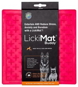 Mata do lizania Buddy Pink – LickiMat