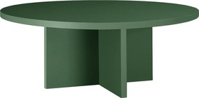 Okrągły stolik kawowy z laminowanym blatem 3 cm zielony Cedar 100 cm