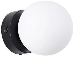 Kinkiet YOLI 1 czarny z włącznikiem SOLLUX  LIGHTING