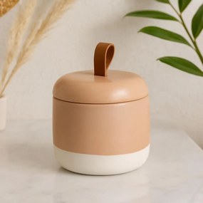 Ceramiczny pojemnik na waciki THE PASTELS, Ø 10 cm