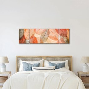 Obraz malowanych jesiennych liści (170x50 cm)