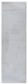 Kremowy chodnik 80x240 cm Chappe Cream White – Elle Decoration