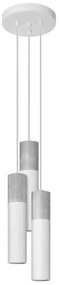 Biała lampa wisząca tuba w stylu loft - S756 A4-M44