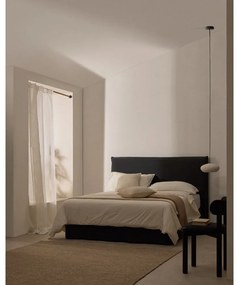 Antracytowy tapicerowany zagłówek 180x118 cm Jaira – Kave Home