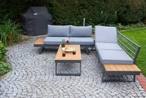 Doppler LIVORNO LOUNGE SET - narożny zestaw ogrodowy - Towar rozpakowany (N638)