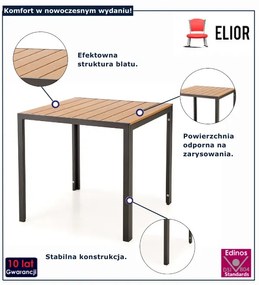 Kwadratowy stół ogrodowy C2-L79