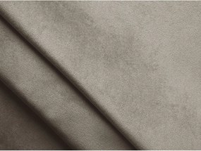 Szarobrązowe tapicerowane łóżko dwuosobowe ze schowkiem ze stelażem 140x200 cm Lemi – Makamii