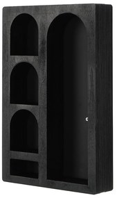 Czarna wielopoziomowa półka 26 cm Cry – Kalune Design