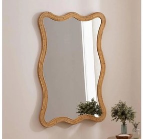 Atmosphera - Lustro ścienne MAGGIE 100x70 cm rattan
