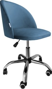 Fotel obrotowy COLIN krzesło biurowe fotel ergonomiczny do biurka : Kolor Stelaża - Chrom, Kolor tkaniny - VELVET - MG33, Typ siedziska - Siedzisko obrotowe 360°, Typ tkaniny - Velvet