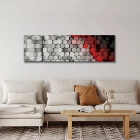 Obraz - sześciokąty 3D (170x50 cm)