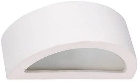 Biały ceramiczny półokrągły kinkiet - 2X A618 L9-F19