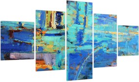 Obraz - Abstrakcyjny obraz olejny (125x70 cm)