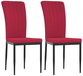 2 sztuki czerwonych tapicerowanych krzeseł Z3-B10