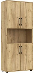 Wysoki regał na ubrania dąb craft N4-G80
