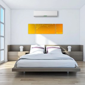 Abstrakcyjny żółty obraz (170x50 cm)