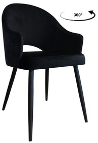 Krzesło obrotowe Velvet podstawa czarna MG19