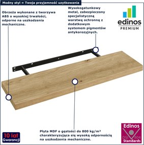 Minimalistyczna półka wisząca 80 cm dąb artisan E8-N26