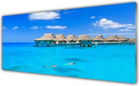 Panel Szklany do Kuchni Willa Nad Brzegiem Morza