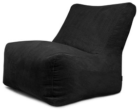 Czarny sztruksowy worek do siedzenia Seat 100 Lounge – SLOWDOWN