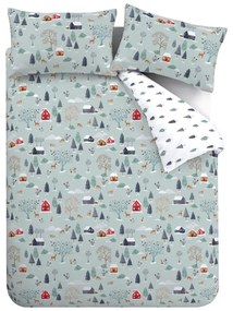 Flanelowa pościel dwuosobowa 200x200 cm Winter Scene – Bianca