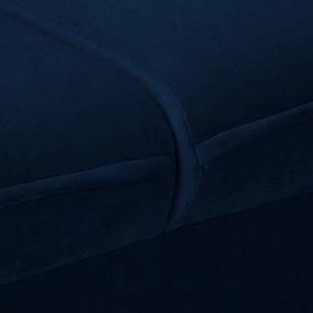 Ciemnoniebieska aksamitna sofa 138 cm Juli – Ropez