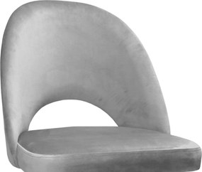 Fotel obrotowy POLO tkanina Welur krzesło biurowe ergonomiczne do biurka : Kolor Stelaża - Chrom, Kolor tkaniny - VELVET - MG17, Typ siedziska - Siedzisko obrotowe 360°, Typ tkaniny - Velvet