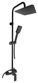 RAV Slezák NL182.5/7-04CMAT - Zestaw prysznicowy z baterią NIL, czarny mat