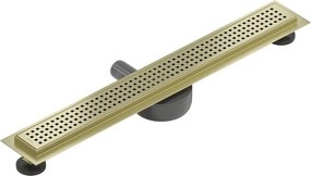 Mexen Flat 360° M08 odpływ liniowy obrotowy 60 cm, złoty szczotkowany - 1A25060-40