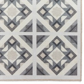 Szary chodnik odpowiedni do prania 76x230 cm Victoria Beige – Think Rugs
