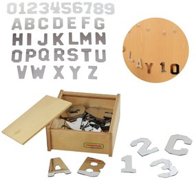Masterkidz dwustronne akrylowe lustra litery liczby alfabet montessori