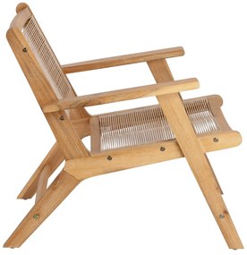 Ogrodowy fotel z drewna akacji Kave Home Geralda