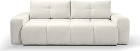 Masseno Sofa DUCA z funkcją spania i pojemnikiem na pościel, Rozkładana sofa - Beżowy, PERFECT HARMONY 02