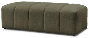 Zielony podnóżek z materiału bouclé Annecy – Bobochic Paris