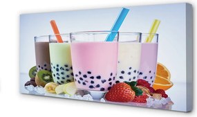 Obraz na płótnie Kremowe Shake'i Owocowe