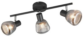 Czarna lampa punktowa ø 10 cm Tarifa – Trio