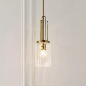 Quintiesse QN-KIMROSE-MP-BNB - Żyrandol na pręcie KIMROSE 1xE27/60W/230V złoty