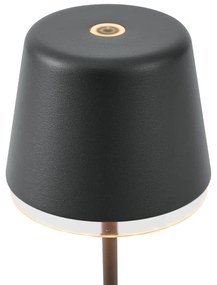 Zewnetrzna Lampa stołowa czarna z LED IP65, ładowalna ze stacją ładującą - Treble Nowoczesny Oswietlenie zewnetrzne